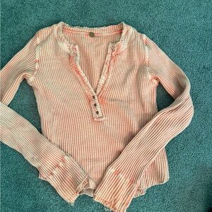 Women's Pink Striped Top